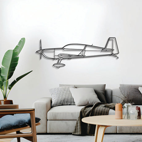 300 LPS jet metal wall decor – precision laser‑cut profile floating slightly off wall for dimensional appeal