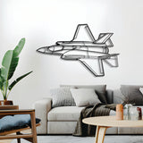 F-35A Lightning II Angle Metal Aircraft Wall Art - NCP0327