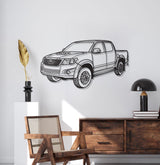 2012 Hilux Perspective Metal Car Wall Art - NC1204