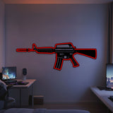 M4A1 Metal Neon Weapon Wall Art - NCN0062