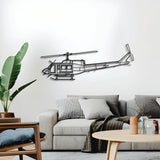 Bell 212 Metal Aircraft Wall Art - NCP0261