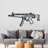 MP5 Metal Weapon Wall Art - NCP0686