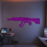 Vandal Metal Neon Weapon Wall Art - NCN0069
