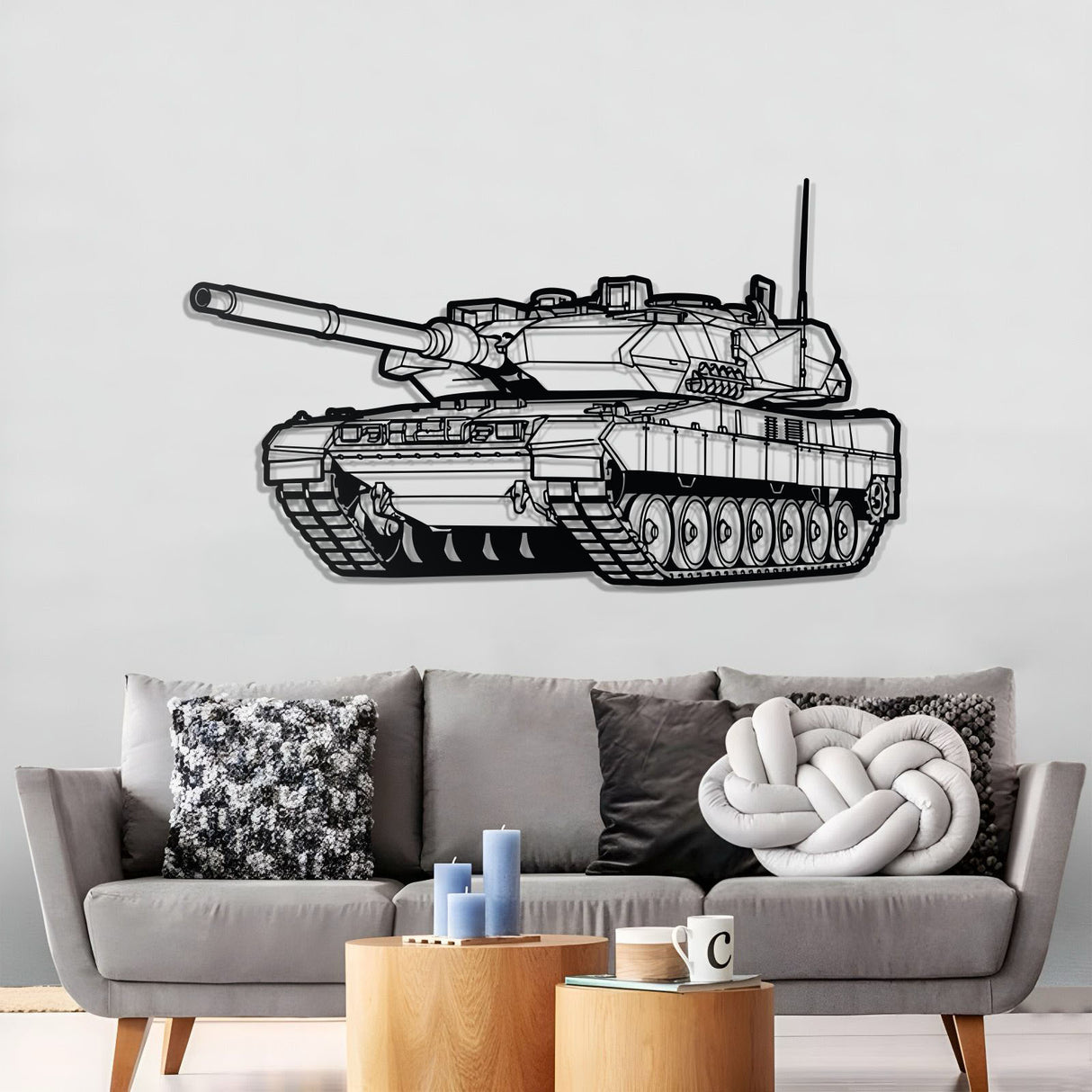 Leopard 2A7 Metal Tank Wall Art - NCP0628