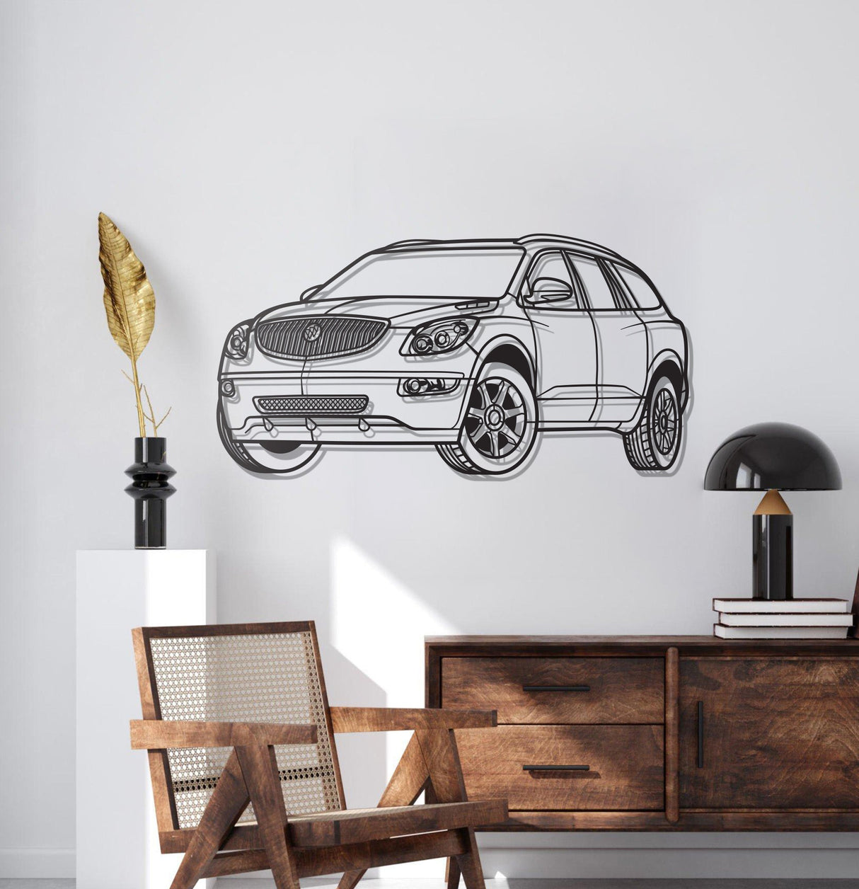 Enclave Perspective Metal Car Wall Art - NC1209