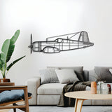 F4U-1A Corsair Metal Aircraft Wall Art - NCP0276