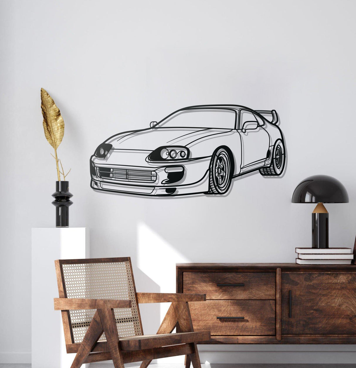 Supra MK4 Perspective Metal Car Wall Art - NC1136