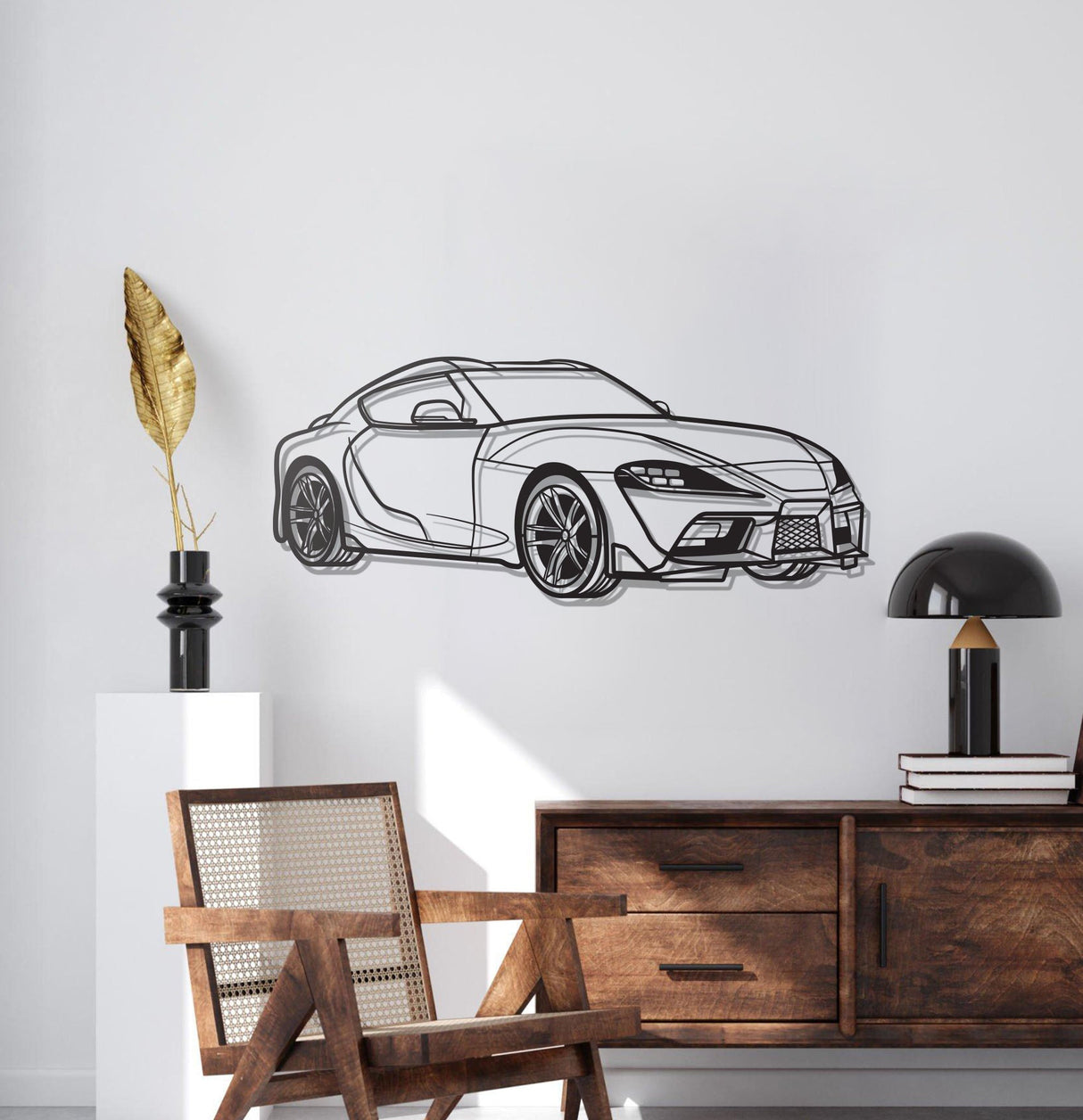 Supra MK5 Perspective Metal Car Wall Art - NC1137