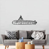 Type 216 Metal Submarine Wall Art - NCP0664