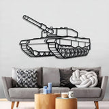 Leopard 2A4 Metal Tank Wall Art - NCP0637