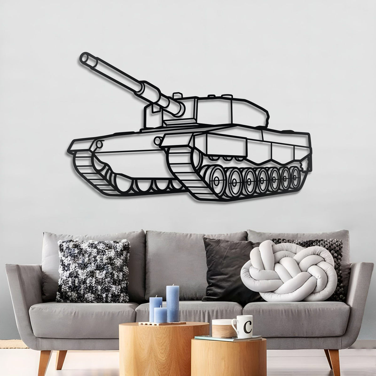 Leopard 2A4 Metal Tank Wall Art - NCP0637