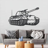 Tiger II Metal Tank Wall Art - NCP0627