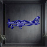 Archer LX Metal Neon Aircraft Wall Art - NCN0013