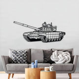 T-72 Metal Tank Wall Art - NCP0634