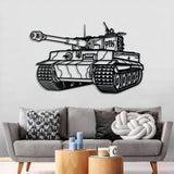 Tiger I Metal Tank Wall Art - NCP0626