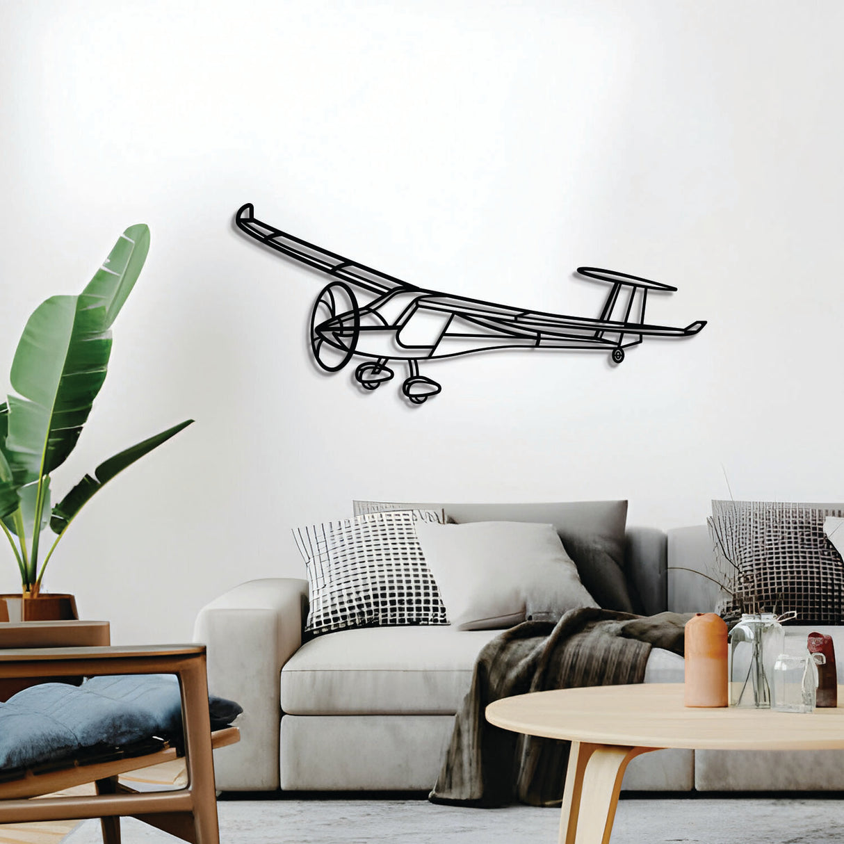 Sinus Max Angle Metal Aircraft Wall Art - NCP0596