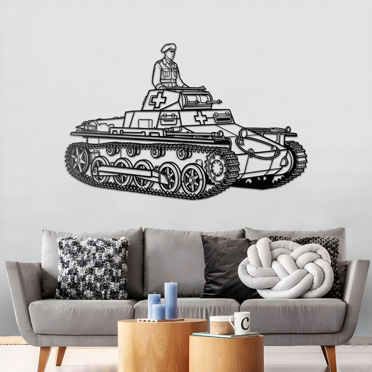 Panzerkampfwagen I Metal Tank Wall Art - NCP0659