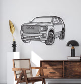 2023 Yukon Denali Ultimate Perspective Metal Car Wall Art - NC1207