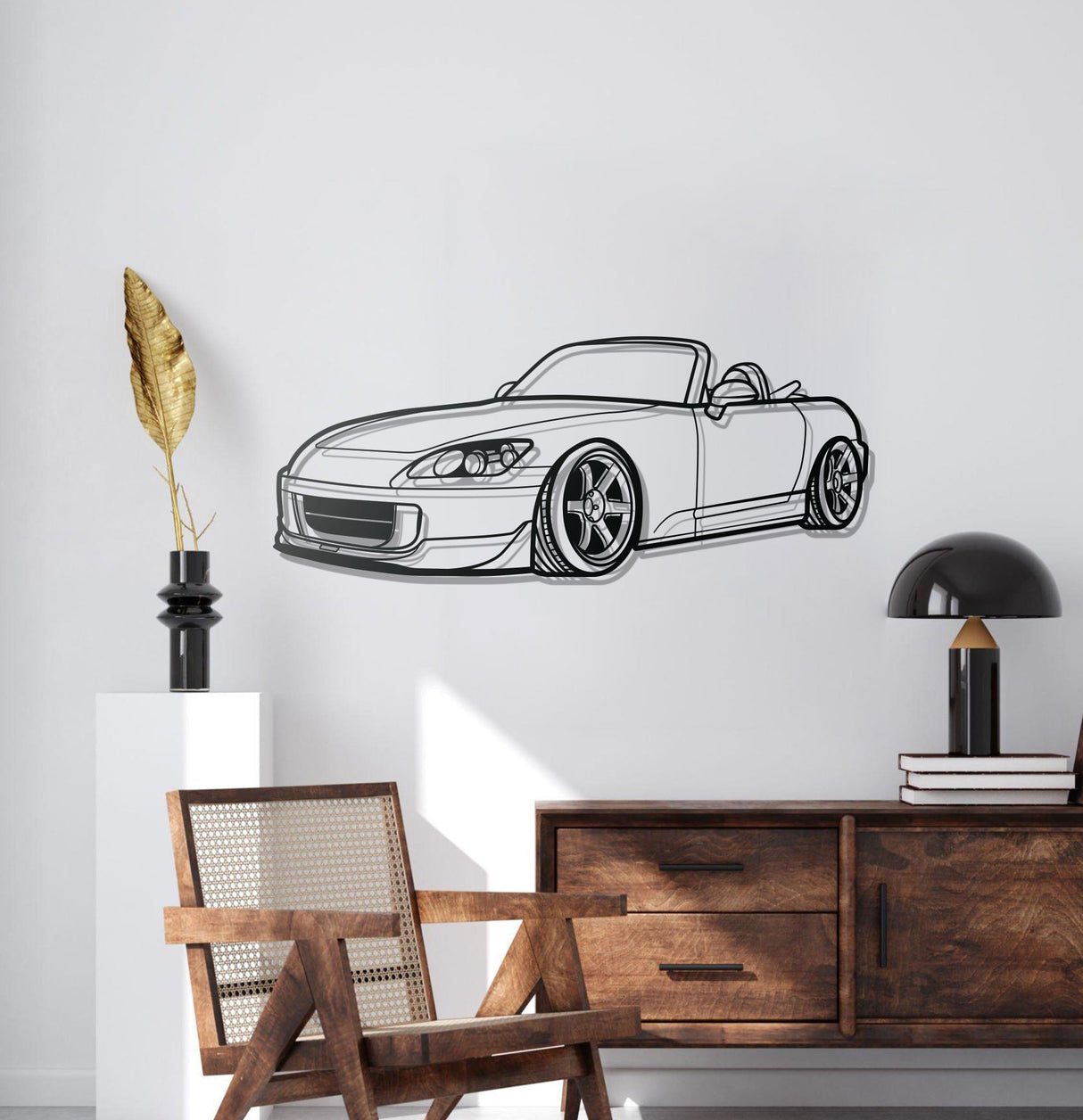 S2000 Perspective Metal Car Wall Art - NC1134