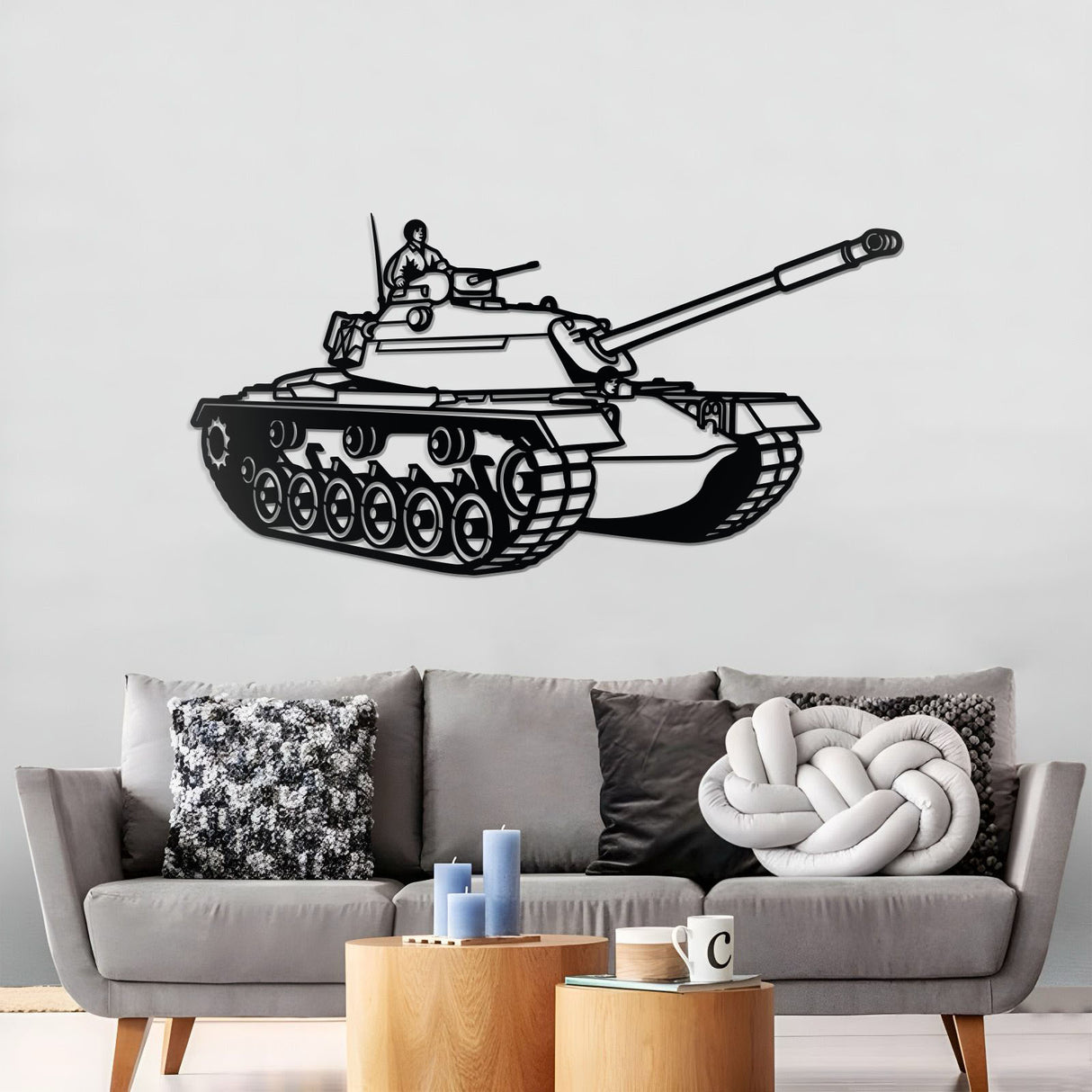 M48 Metal Tank Wall Art - NCP0657