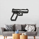 Glock Metal Weapon Wall Art - NCP0683