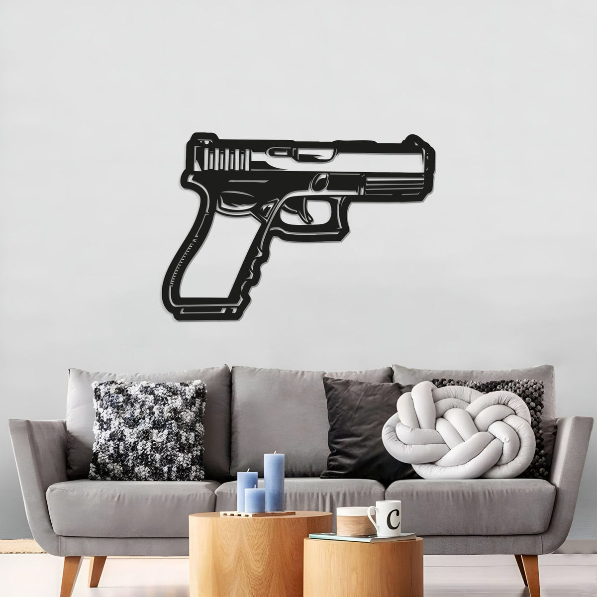 Glock Metal Weapon Wall Art - NCP0683