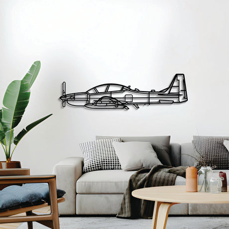 Matte‑finish EMB‑314 Super Tucano aircraft wall art, ideal avgeek gift for special occasions