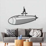 Los Angeles Class Metal Submarine Wall Art - NCP0645