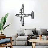 Dash 7 DHC-7 Top Metal Aircraft Wall Art - NCP0545