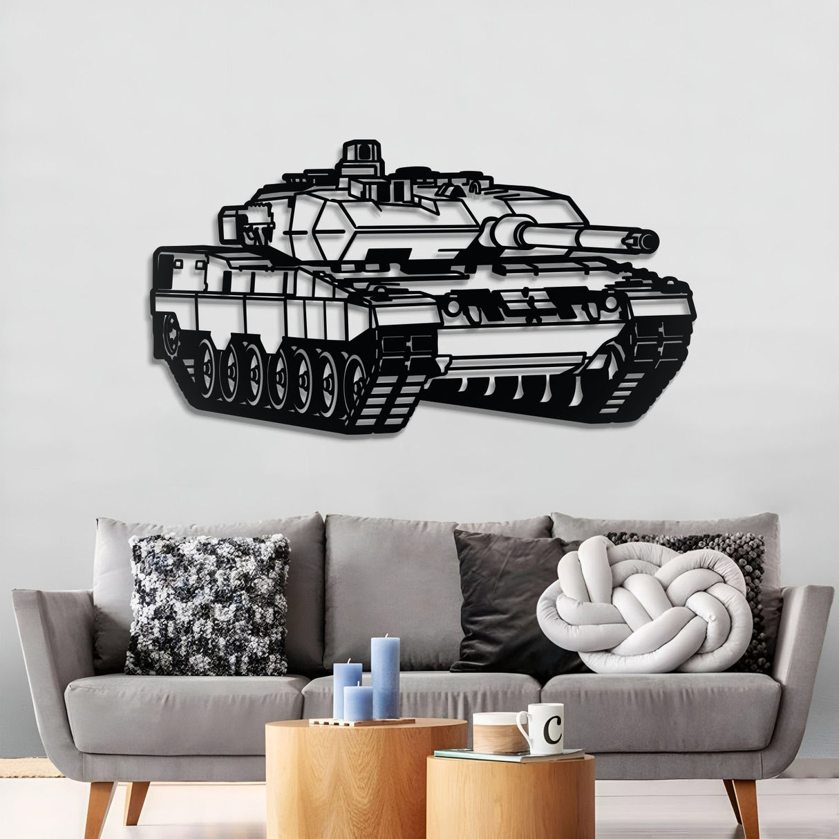 Leopard 2A6 Metal Tank Wall Art - NCP0639