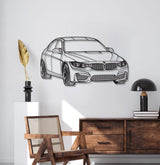 F80 Perspective Metal Car Wall Art - NC1126