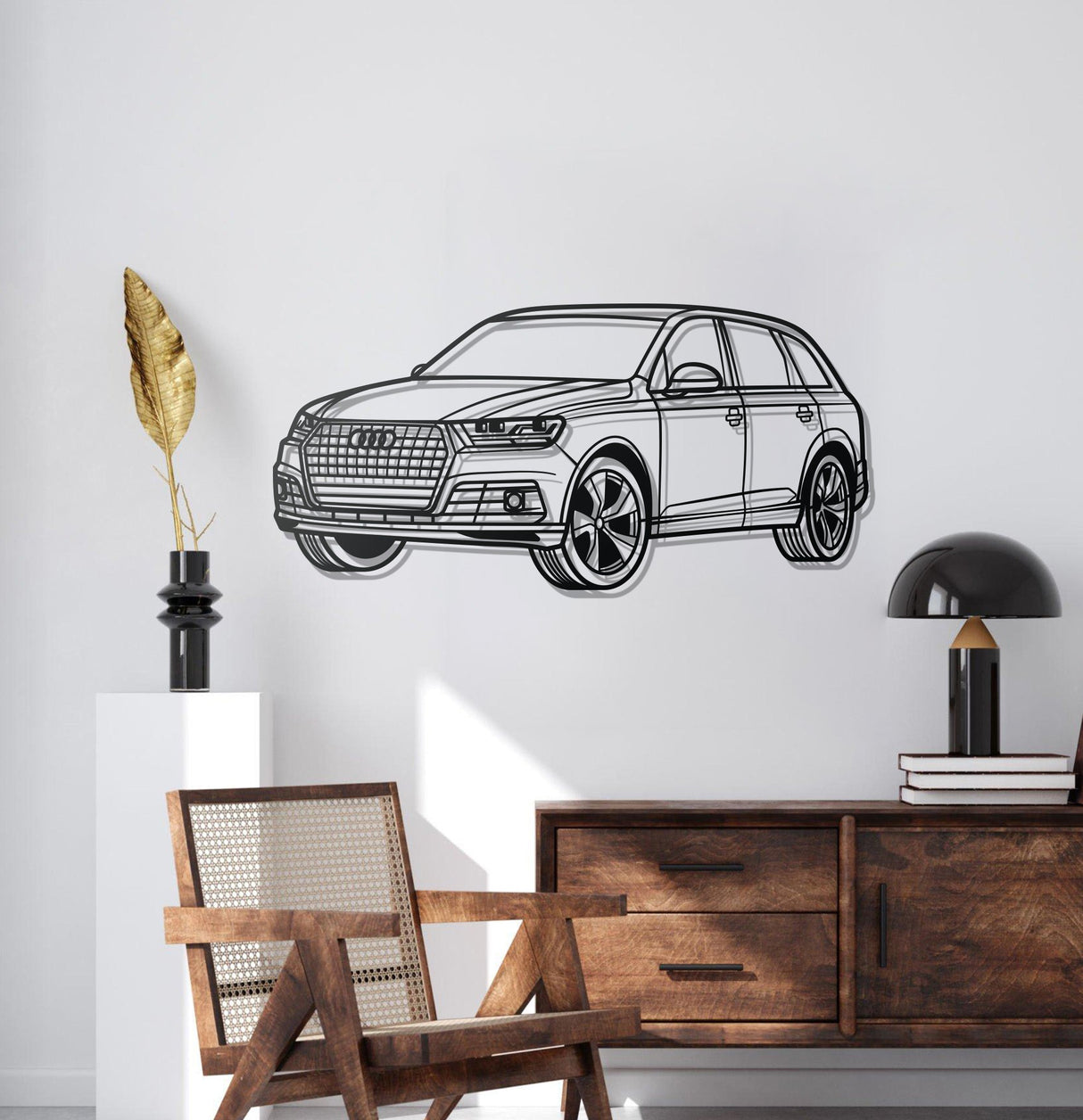 2016 Q7 Perspective Metal Car Wall Art - NC1205