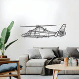 AS365 Dauphin Metal Aircraft Wall Art - NCP0365