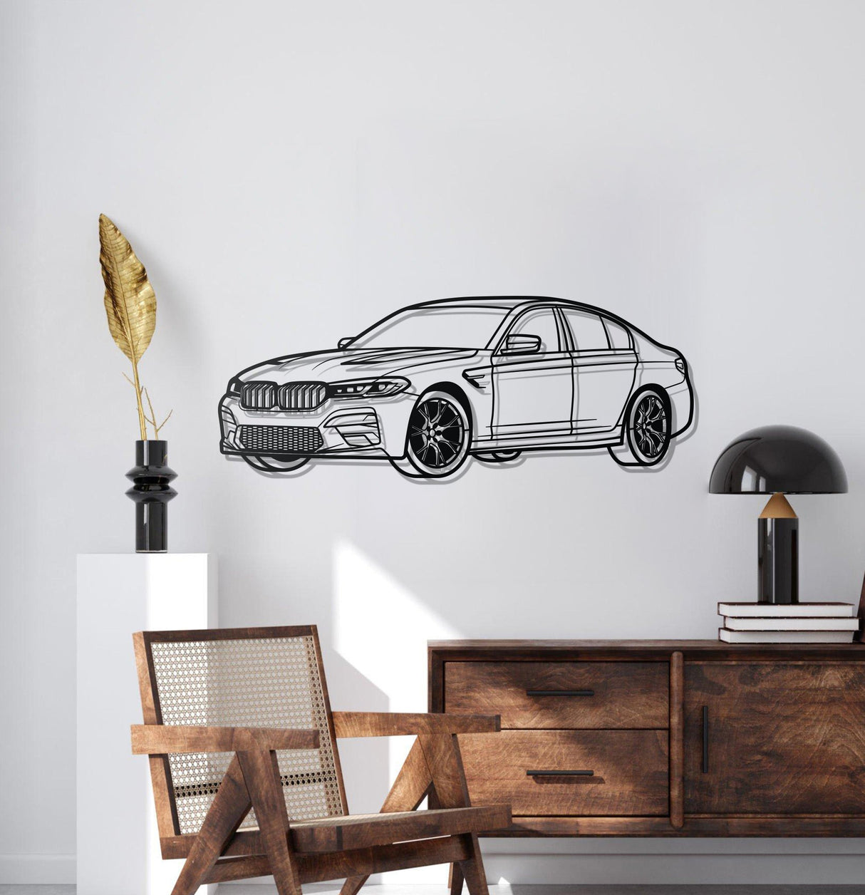 M5 CS Perspective Metal Car Wall Art - NC1216