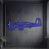 RV-10 Metal Neon Aircraft Wall Art - NCN0060