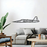 F-5 Metal Aircraft Wall Art - NCP0423