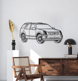 2005 SRX Perspective Metal Car Wall Art - NC1212