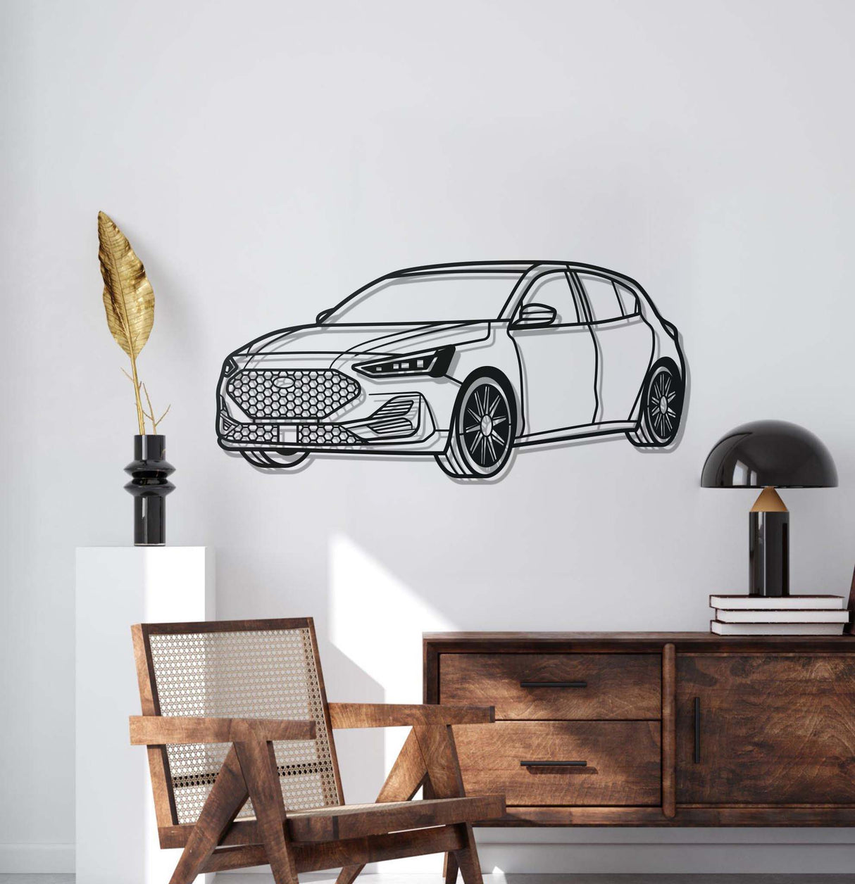 2024 Focus ST Edition Perspective Metal Car Wall Art - NC1224