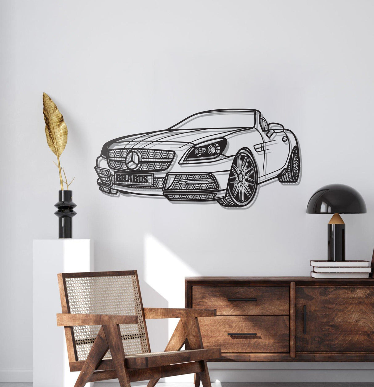 2012 SLK Class Perspective Metal Car Wall Art - NC1203