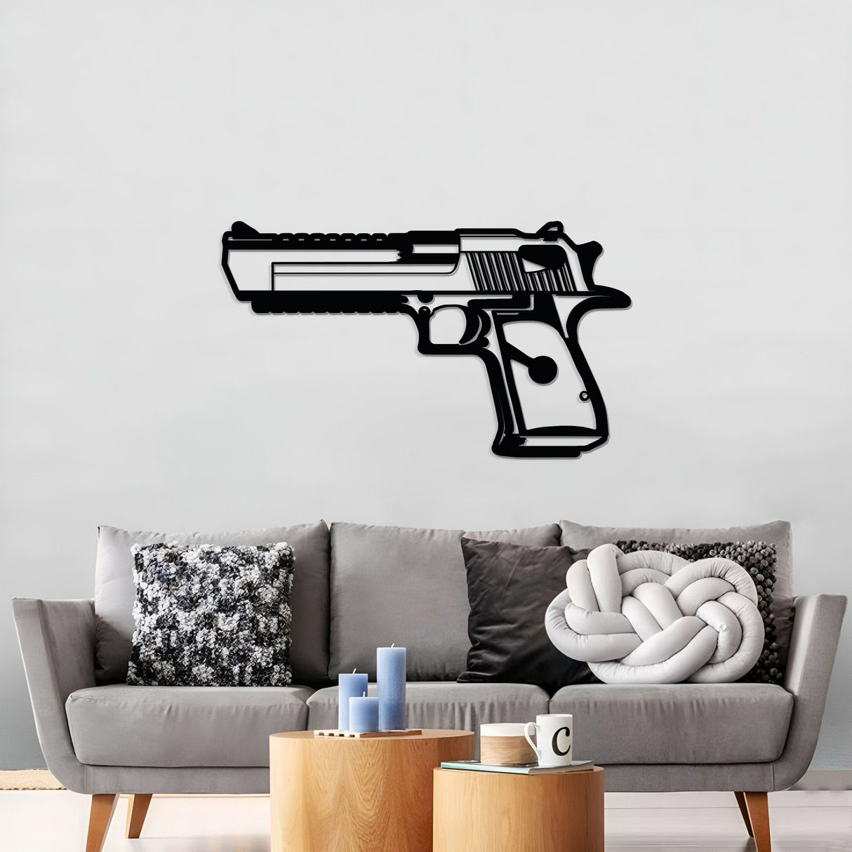 Desert Eagle Metal Weapon Wall Art - NCP0685