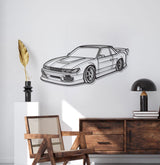 240SX Perspective Metal Car Wall Art - NC1132