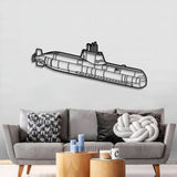 Type 214 Metal Submarine Wall Art - NCP0650