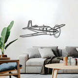 M20J Angle Metal Aircraft Wall Art - NCP0390