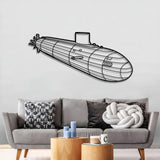 Seawolf Class Metal Submarine Wall Art - NCP0647