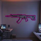 Vandal Metal Neon Weapon Wall Art - NCN0069