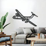 C-141B Starlifter Angle Metal Aircraft Wall Art - NCP0532