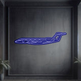 G650 Metal Neon Aircraft Wall Art - NCN0047