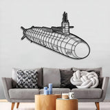 Columbia Class Metal Submarine Wall Art - NCP0646