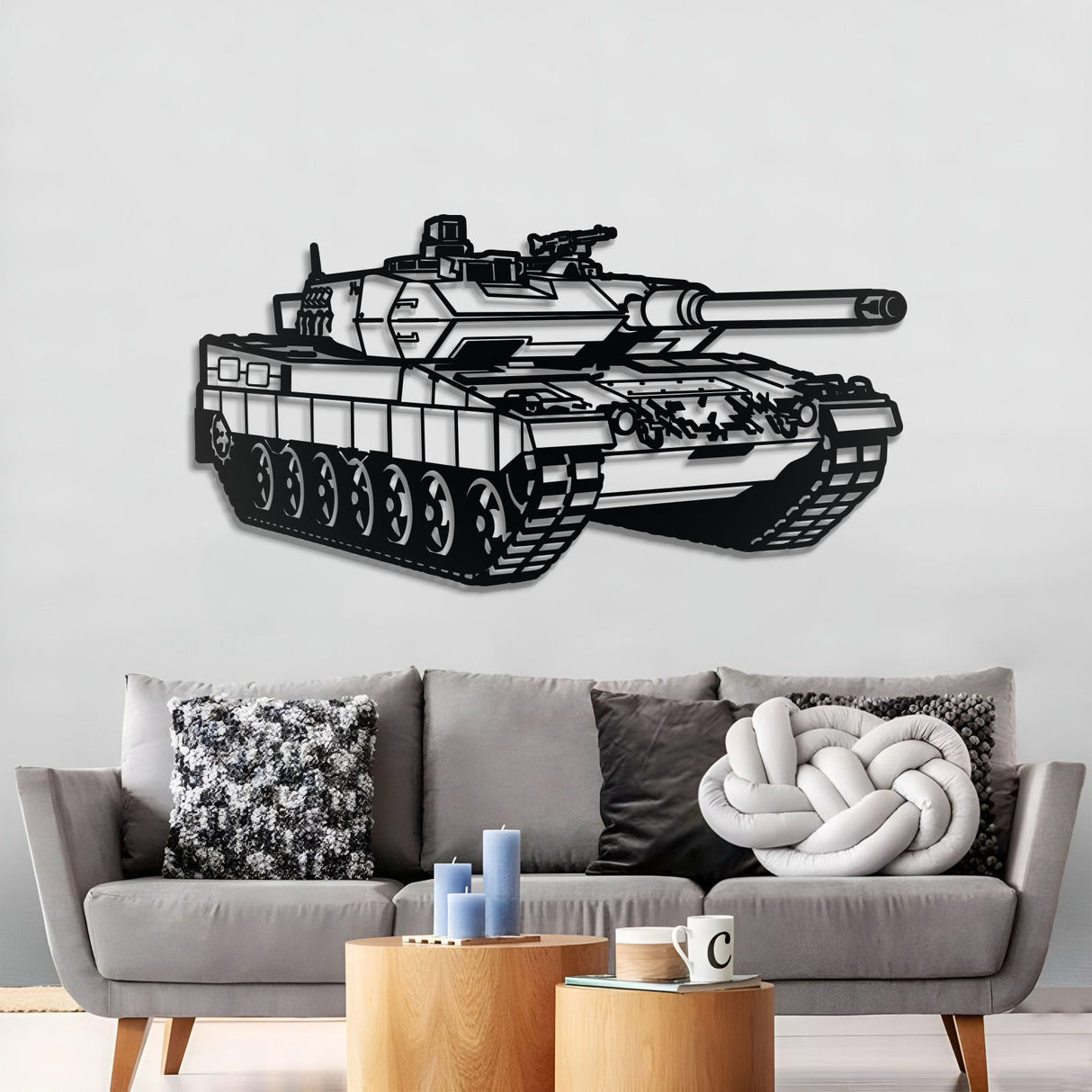Leopard 2A5 Metal Tank Wall Art - NCP0638
