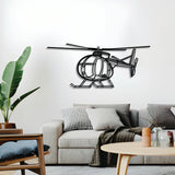 OH-6 Cayuse Angle Metal Aircraft Wall Art - NCP0589